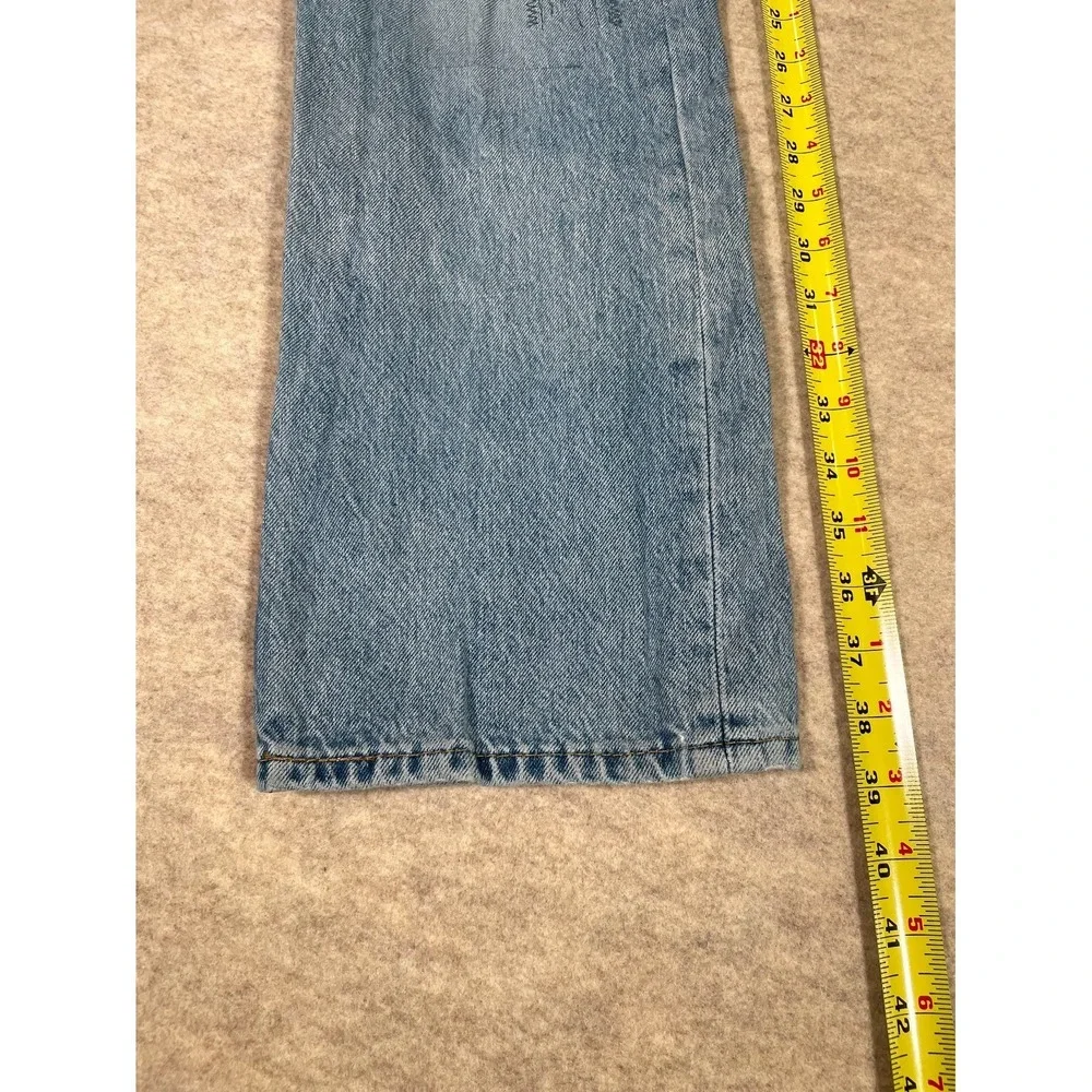 Levi's 514 Jeans Mens 36x30 Blue Denim Cotton‎ Straight Everyday Wear Distressed